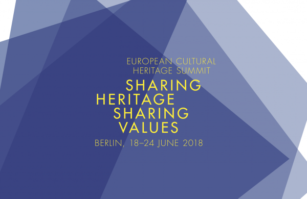 The European Cultural Heritage Summit “Sharing Heritage – Sharing Values” Registrations open till June 1st, 2018